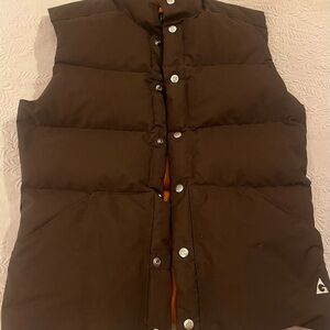 Gerry Brand Reversible Brown / Pumpkin Down Puffer Vest